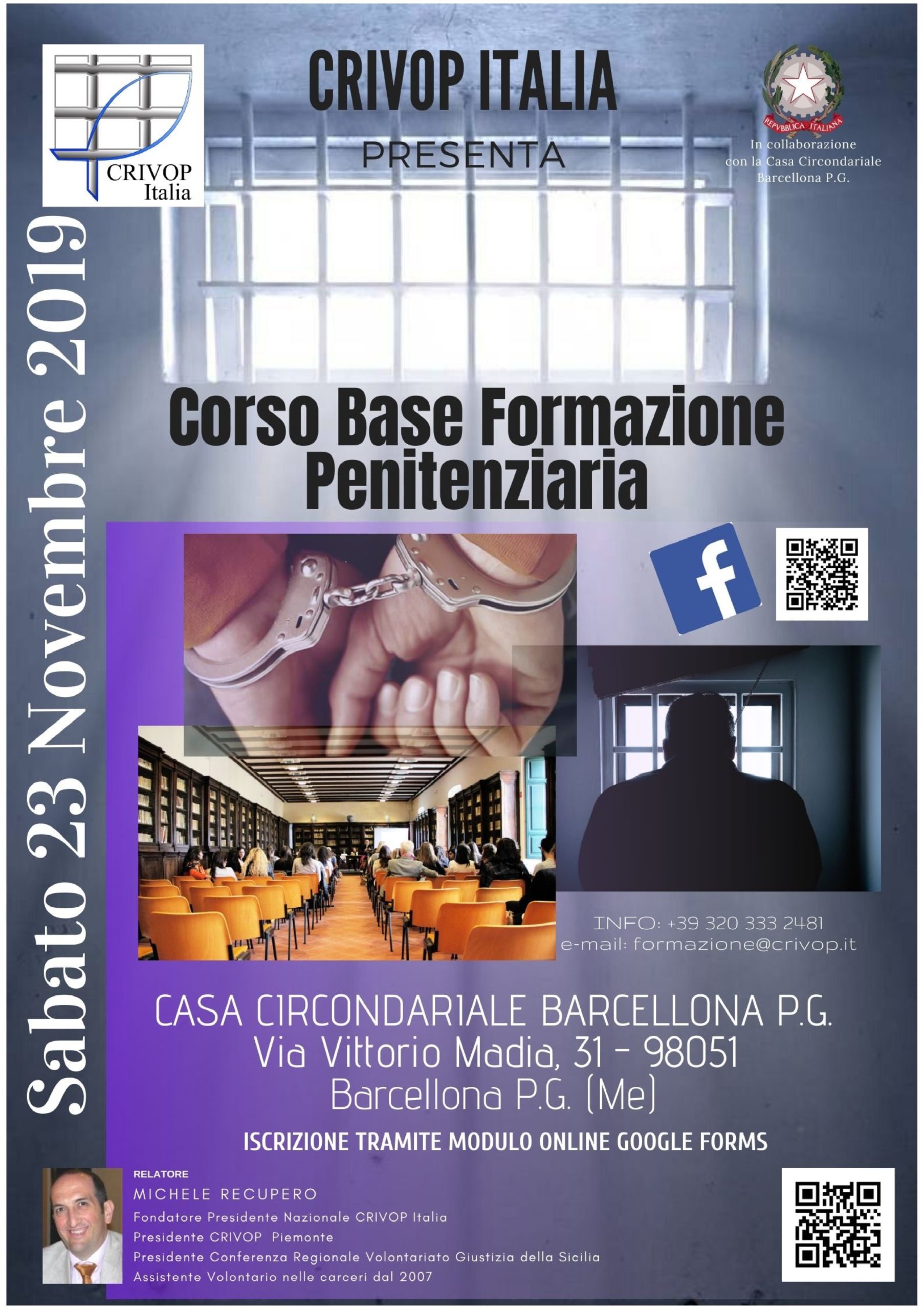 Corso Base Formazione Penitenziaria – Barcellona P. G. (Messina)